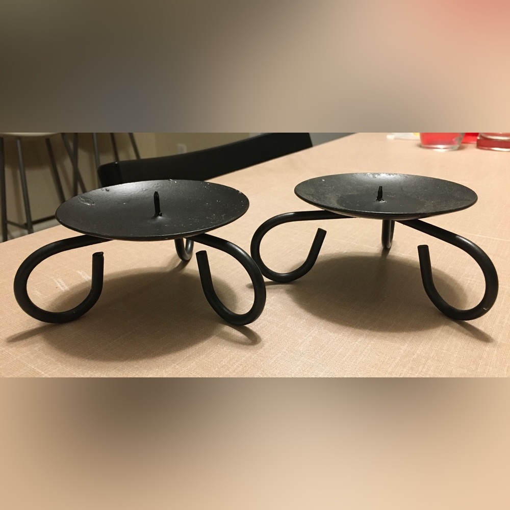 A pair of candlesticks
